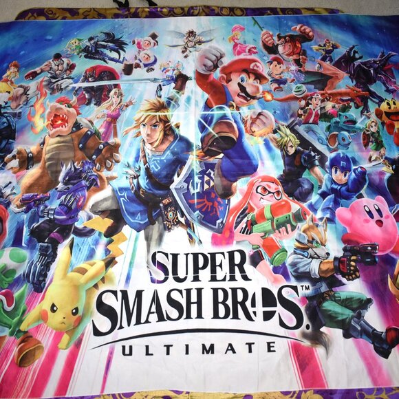 BIG58"x76" Super Smash Bros. Ultimate mural banner tapestry wall poster art flag - Picture 11 of 11